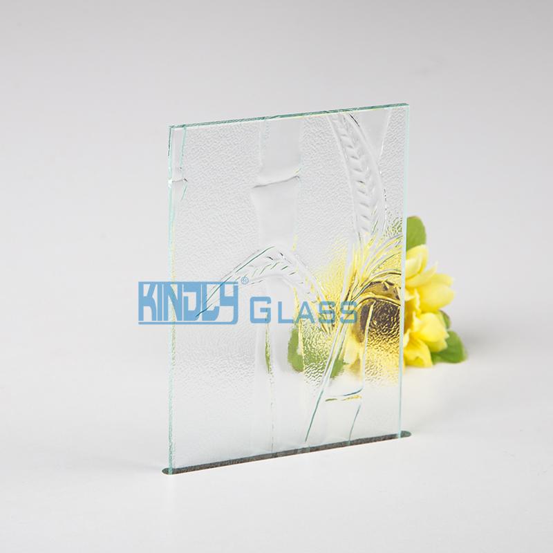 Clear Bamboo Patterned Glass
